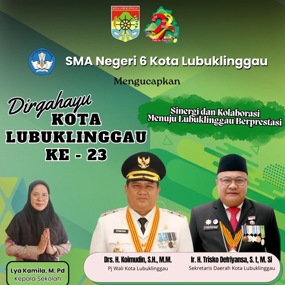 ucapan hut kota sma n 6