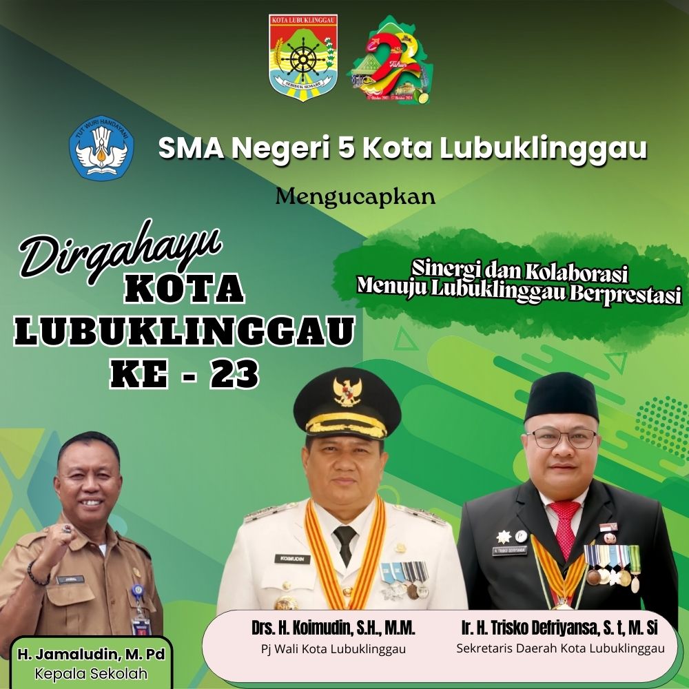 ucapan hut kota dari sma 5