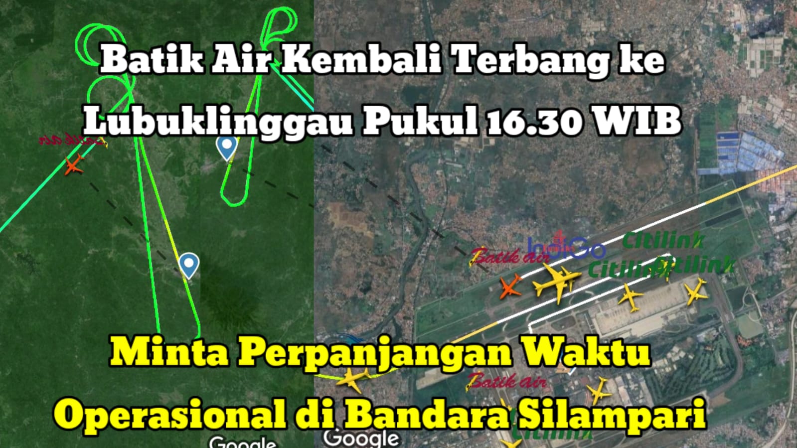 Batik Air Kembali Terbang ke Lubuklinggau Pukul 16.30 WIB, Minta Perpanjangan Operasional di Bandara Silampari