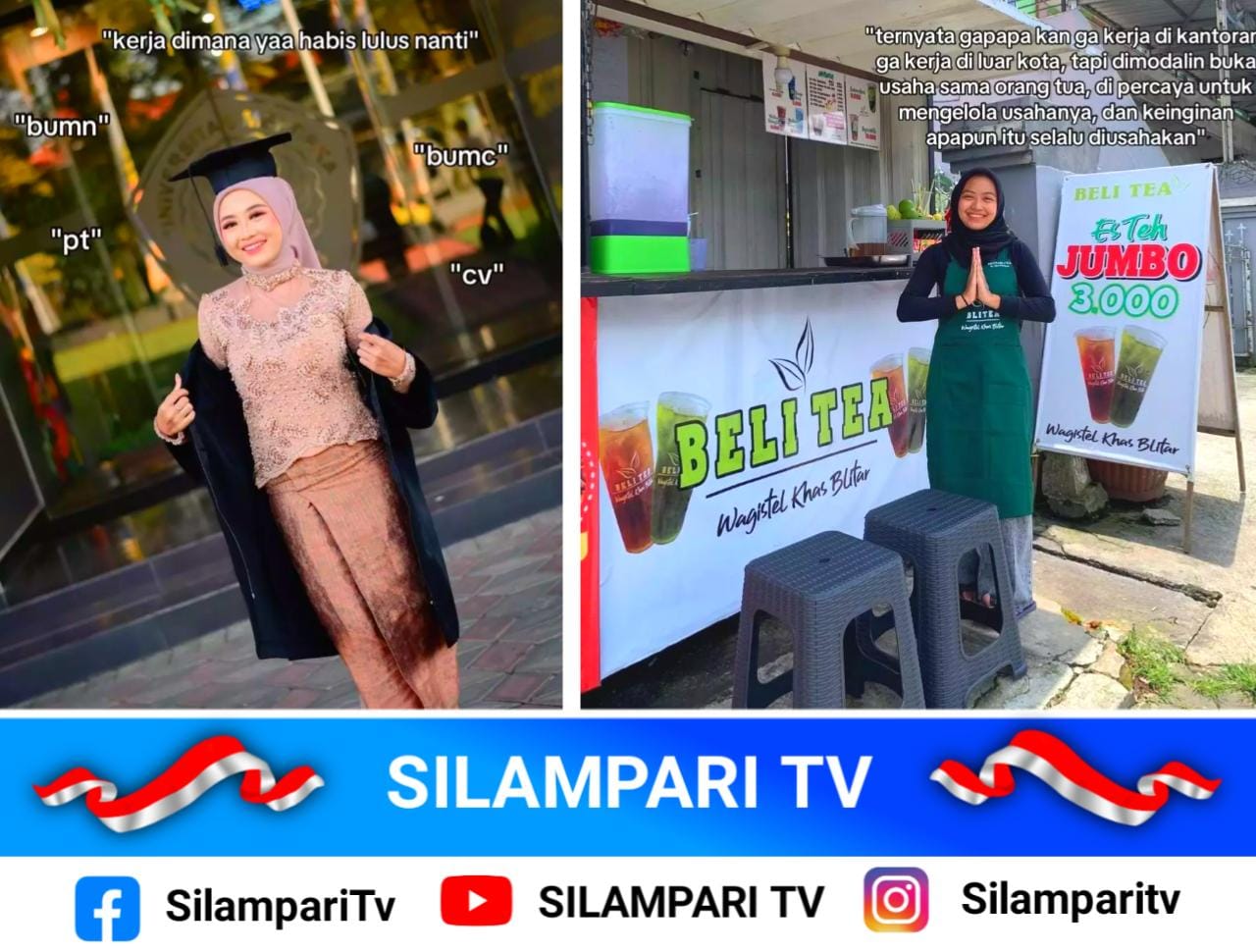 Sarjana Tak Harus Kantoran, Kisah Wanita Pilih Jadi Penjual Es Teh