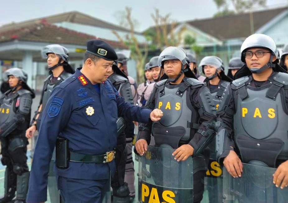 Perkuat Kewaspadaan Menjelang Ramadan, Lapas Narkotika Muara Beliti Gelar Apel Siaga