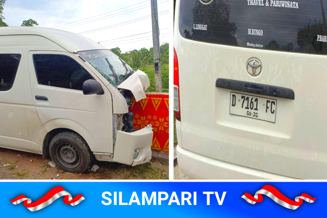 Mobil Travel Tujuan Jambi–Lubuklinggau Alami Kecelakaan, Hiace Hantam Beton Pembatas Jembatan di Belalau.