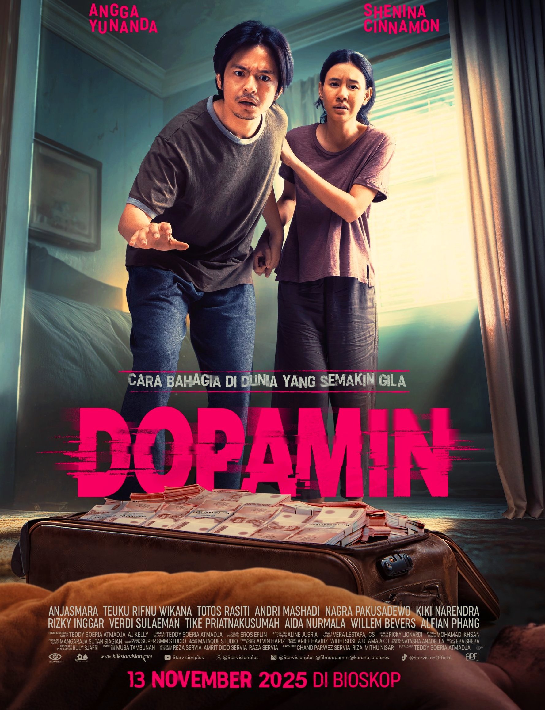 Dopamin: Film Terbaru Angga Yunanda dan Shenina Cinnamon, Kisah Pasangan Muda di Tengah Dilema Uang dan Cinta