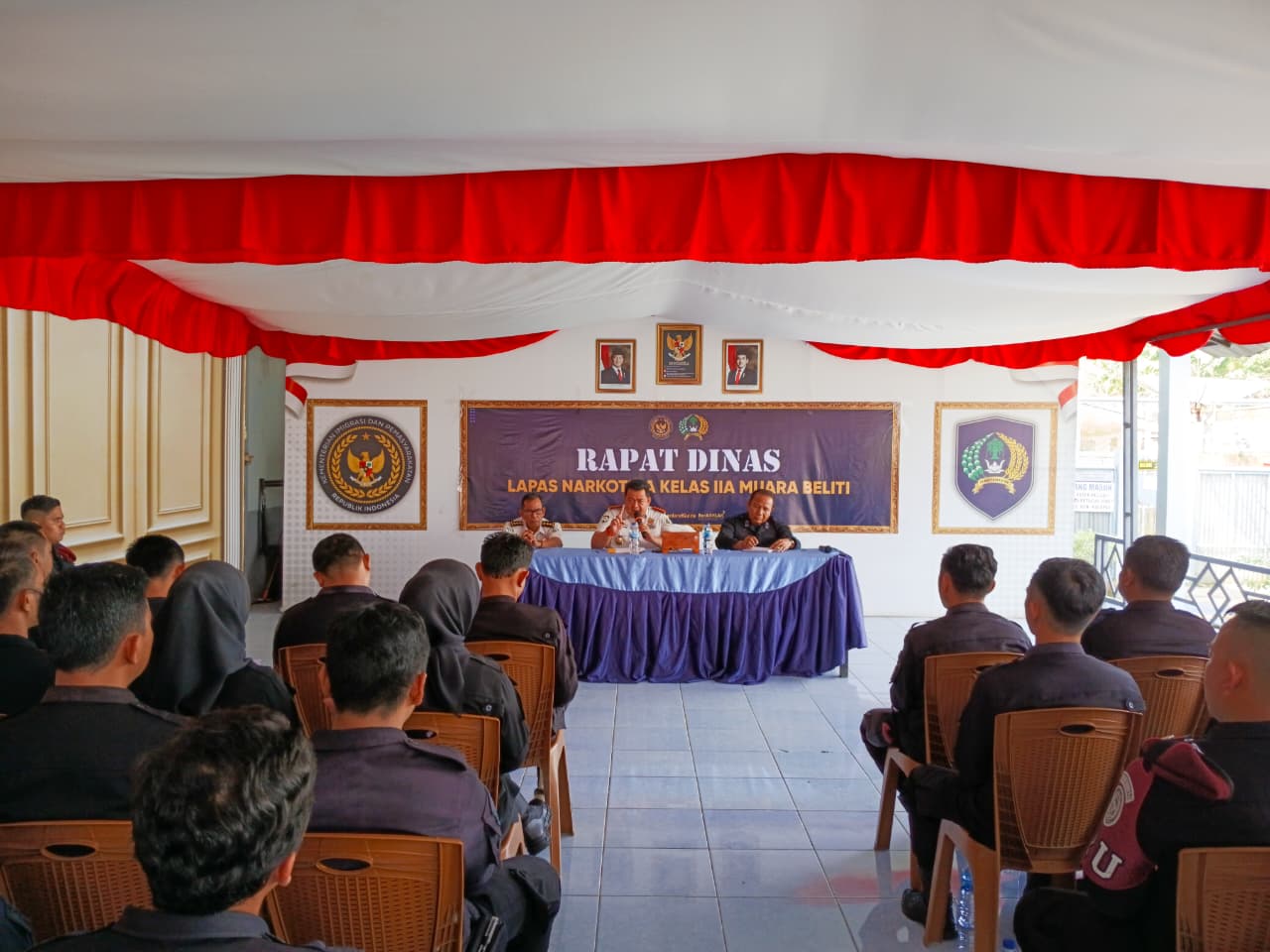 Rapat Dinas Pengamanan Digelar, Lapas Narkotika Muara Beliti Perkuat Sistem Keamanan