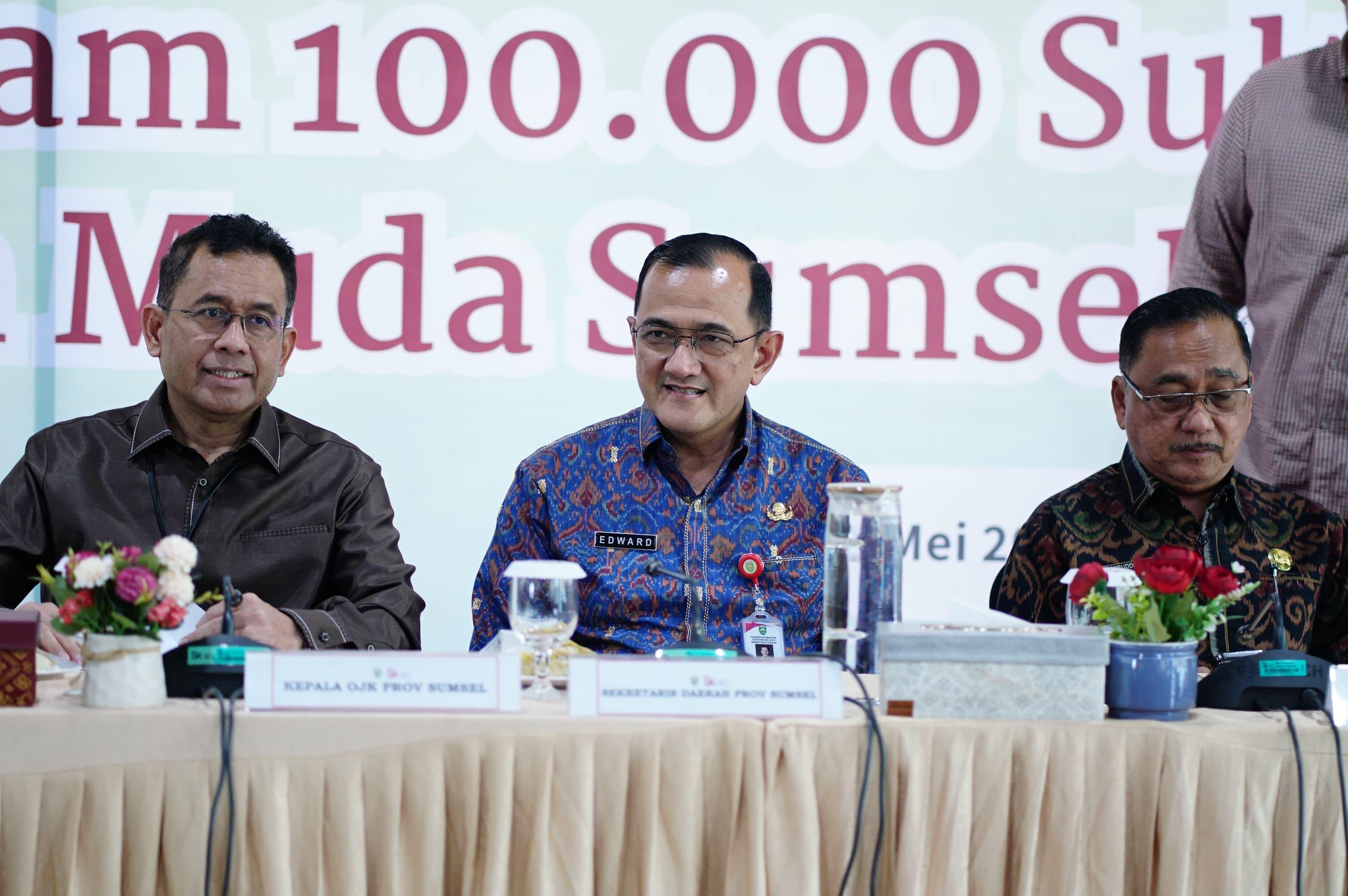 Pemprov Sumsel Apresiasi Langkah OJK Cetak 100 Ribu Sultan Muda Cerdas Finansial