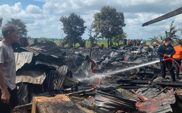 Gudang Mebel di Eks Rumah Wagub Sumsel Terbakar, Asap Tebal Membumbung Tinggi