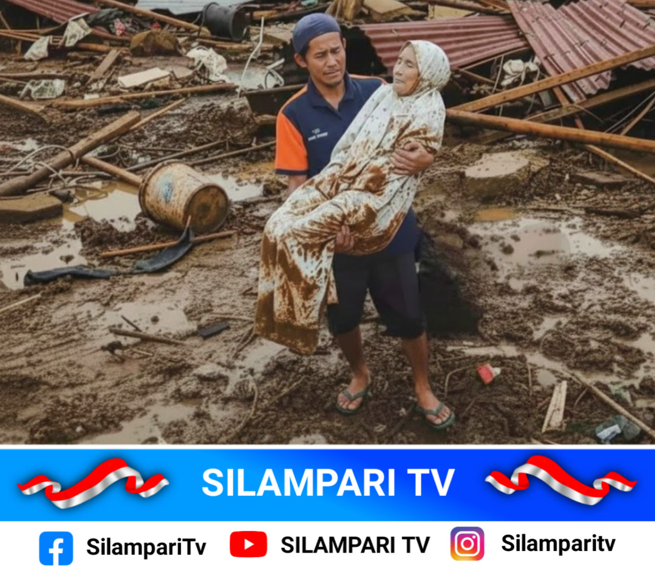 Anak Sewa Alat Berat Sendiri untuk Temukan Ibunya Yang Tertimbun Longsor, Ditemukan Masih Memakai Mukena