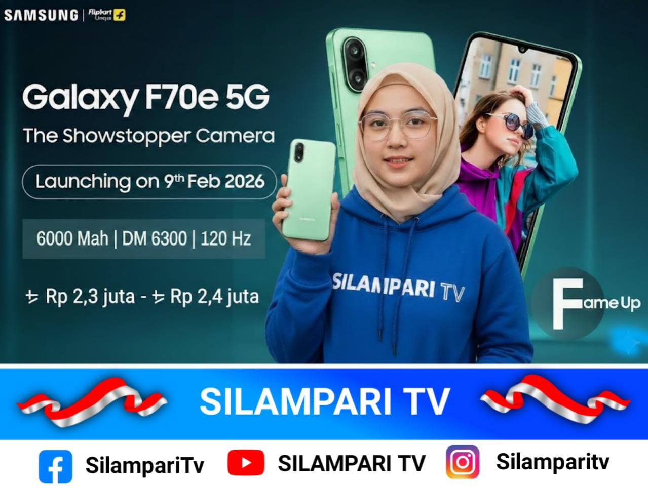 Galaxy F70e 5G Hadir di Segmen Murah, Bawa Refresh Rate 120 Hz