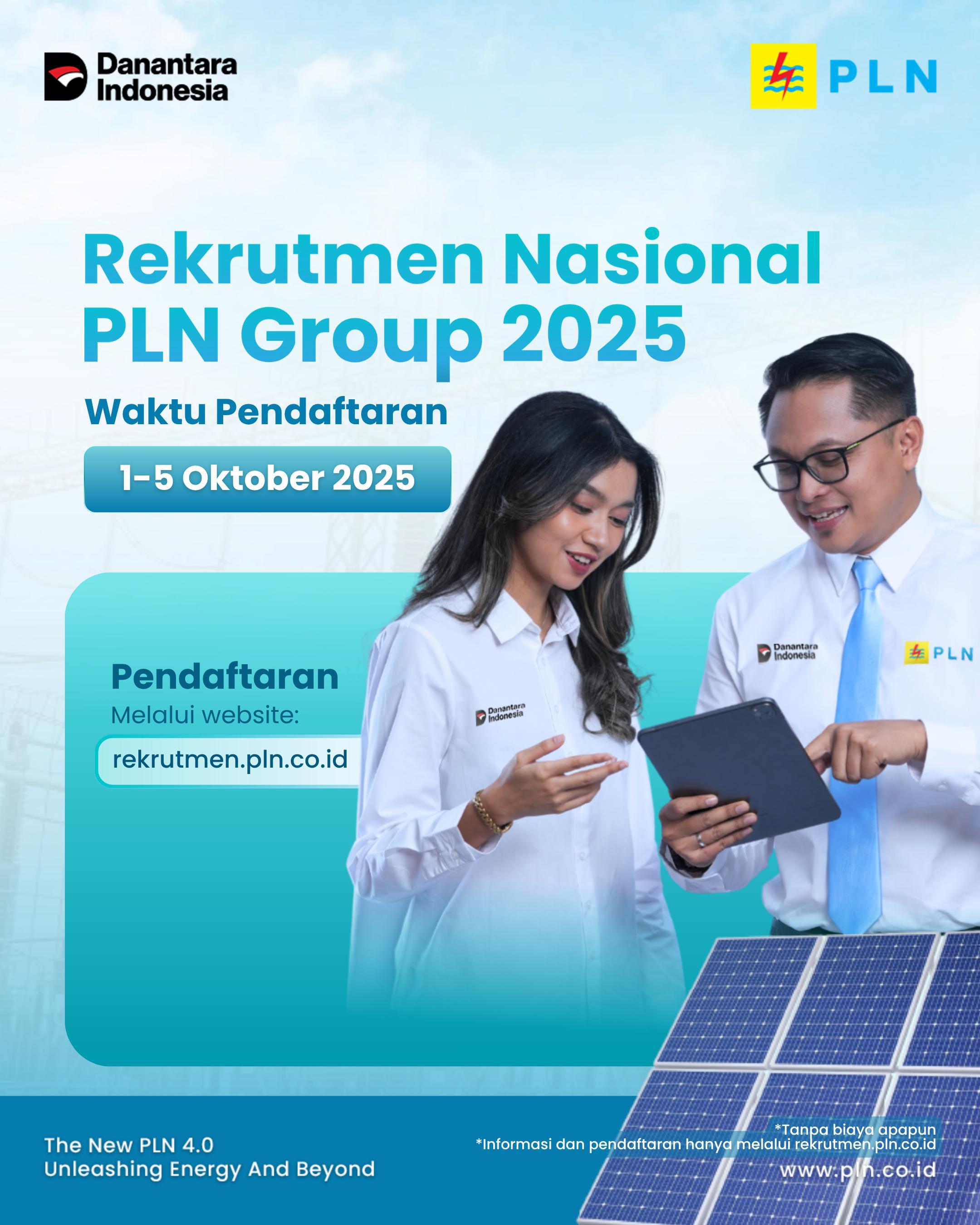 Hari Pertama Dibuka, Rekrutmen Nasional PLN Group Diminati Puluhan Ribu Pendaftar