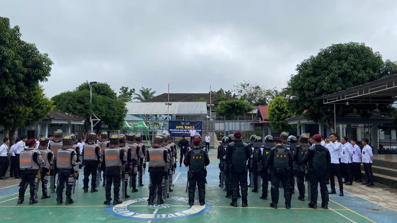 Jelang Nataru 2026, Lapas Narkotika Muara Beliti Gelar Apel Siaga Pengamanan