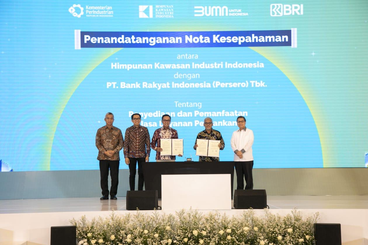 Dorong Pertumbuhan Ekonomi dan Optimalisasi Kawasan Industri, BRI Jalin Kerja Sama dengan HKI