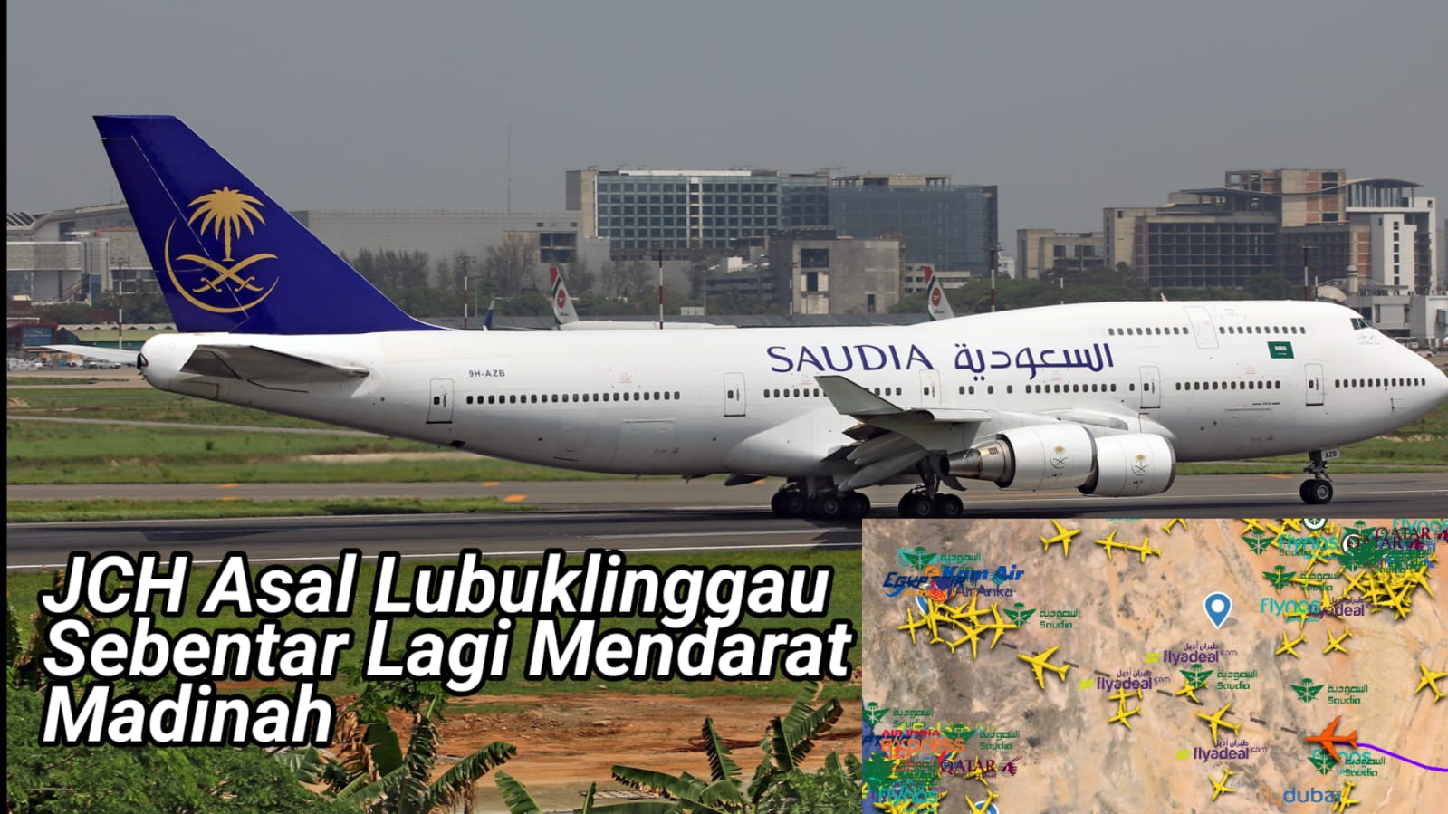 Sebentar Lagi Jemaah Calon Haji asal Lubuklinggau Mendarat di Bandara Internasional AMAA Madinah