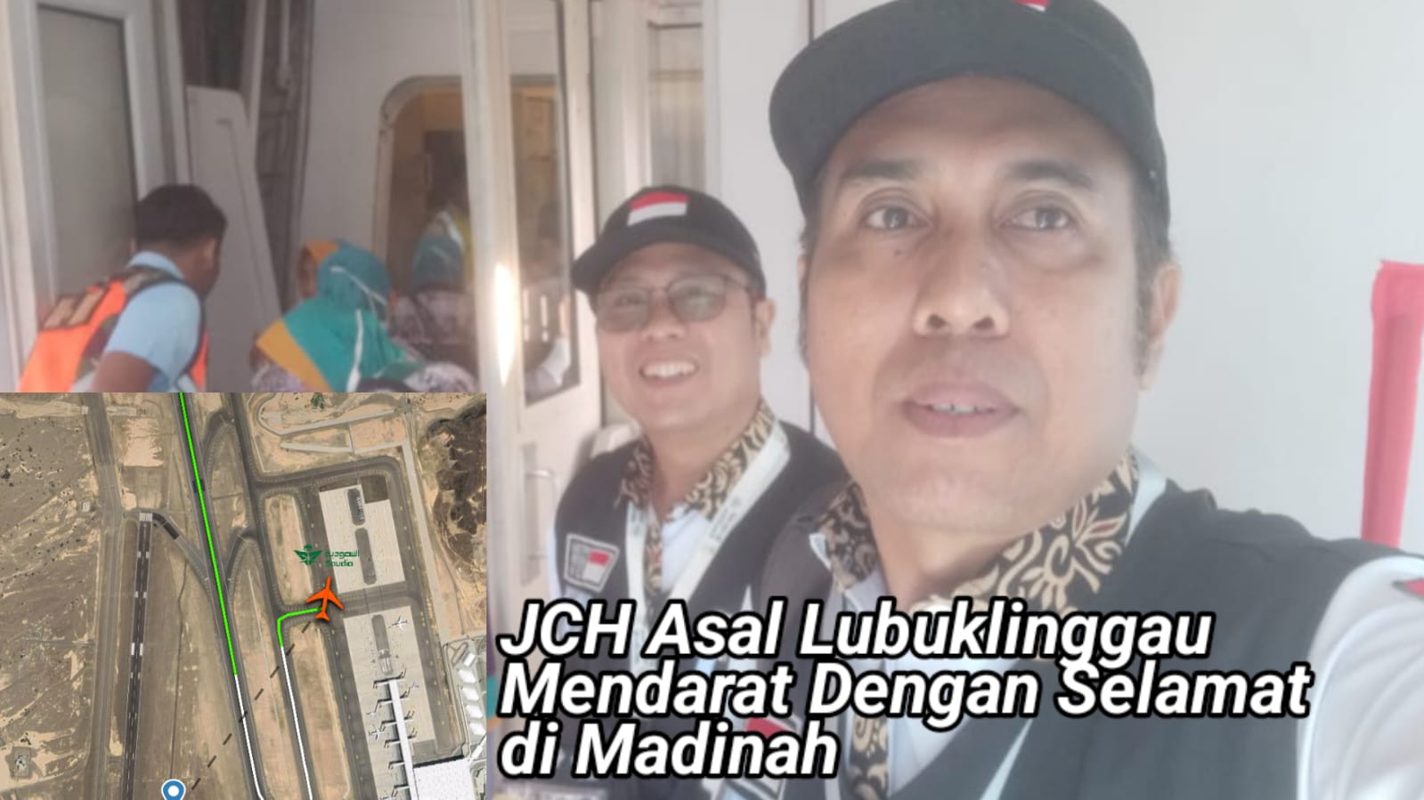 Cuaca Bagus, Alhamdulillah, Jemaah Calon Haji asal Lubuklinggau Mendarat Dengan Selamat di Madinah