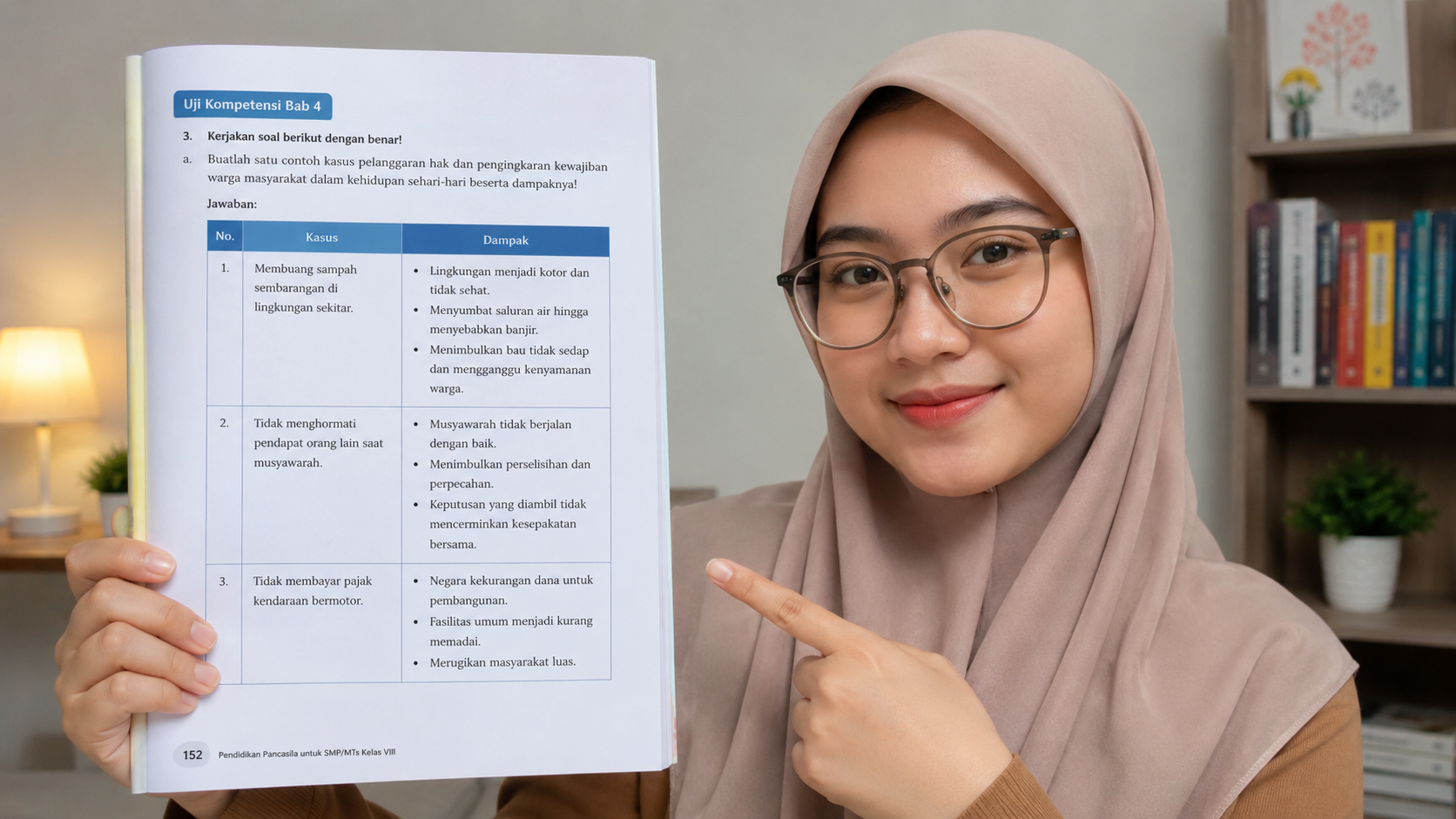 Kunci Jawaban Pendidikan Pancasila Kelas 8 SMP Halaman 152 Kurikulum Merdeka Revisi