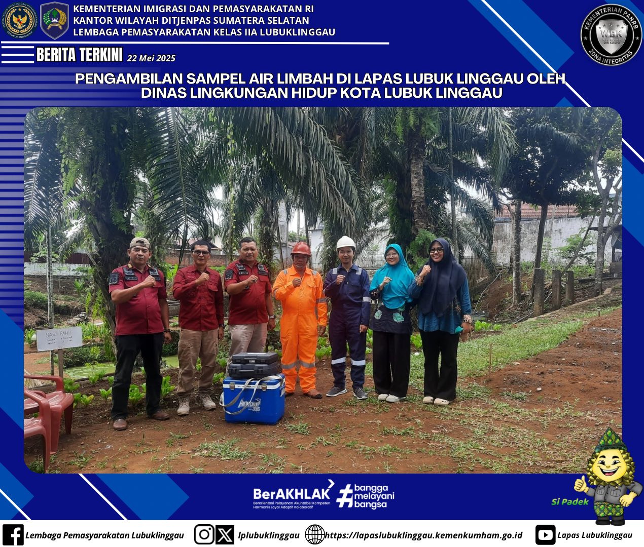 DLH Ambil Sampel Air Limbah di Lapas Lubuklinggau: Komitmen Terhadap Lingkungan