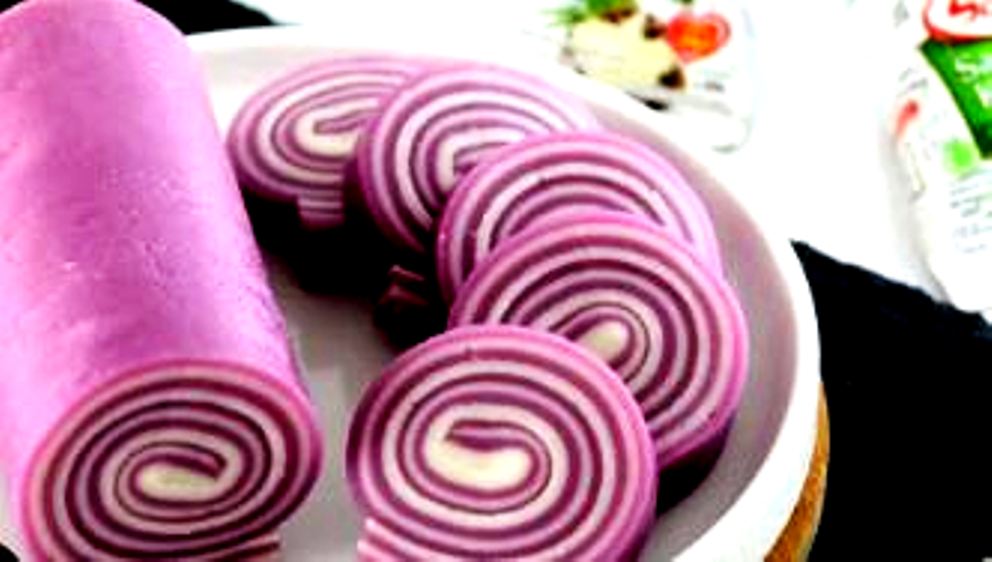 Resep Buat Kue Lapis Gulung Taro, Tampilan Unik dengan Rasa yang Lezat