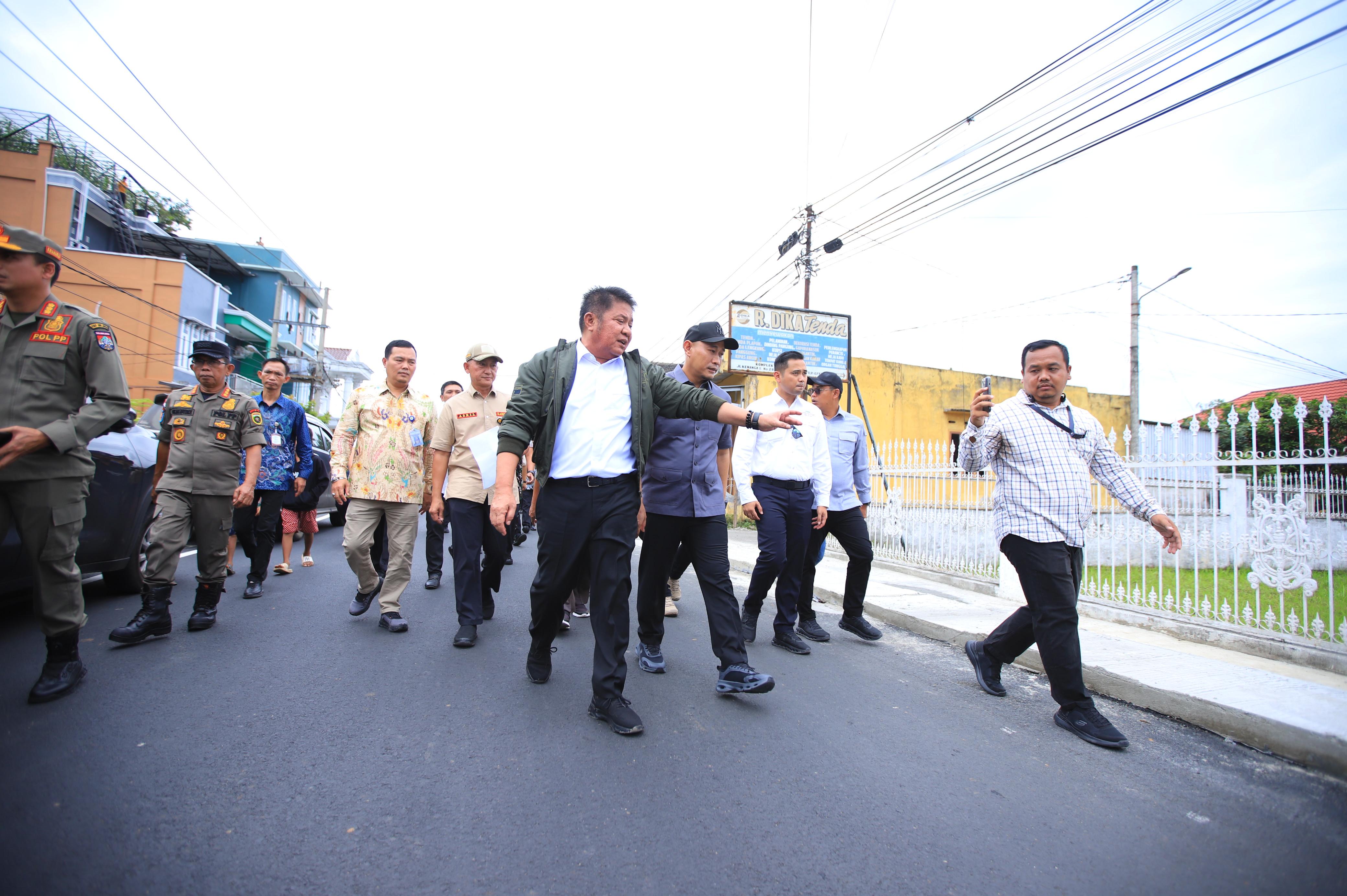 Tinjau Proyek Jalan di Lubuk Linggau, Herman Deru Tegaskan Komitmen Pemerataan Pembangunan
