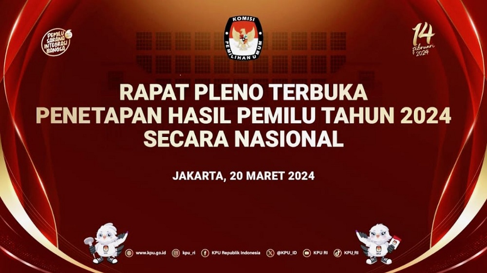 KPU RI Umumkan Hasil Pemilu 2024: Prabowo-Gibran sebagai Presiden-Wapres RI 2024-2029