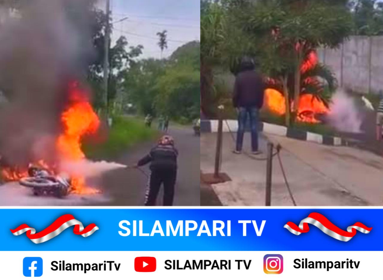 Usai Isi BBM, Motor di Lubuklinggau Mendadak Terbakar di Dekat SPBU