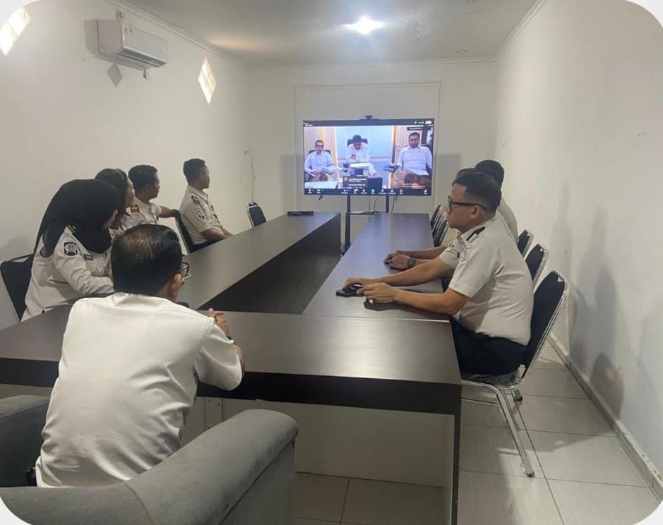 Sambut Hari Bhakti Pemasyarakatan, Lapas Narkotika Muara Beliti Hadiri Rapat Persiapan Secara Virtual