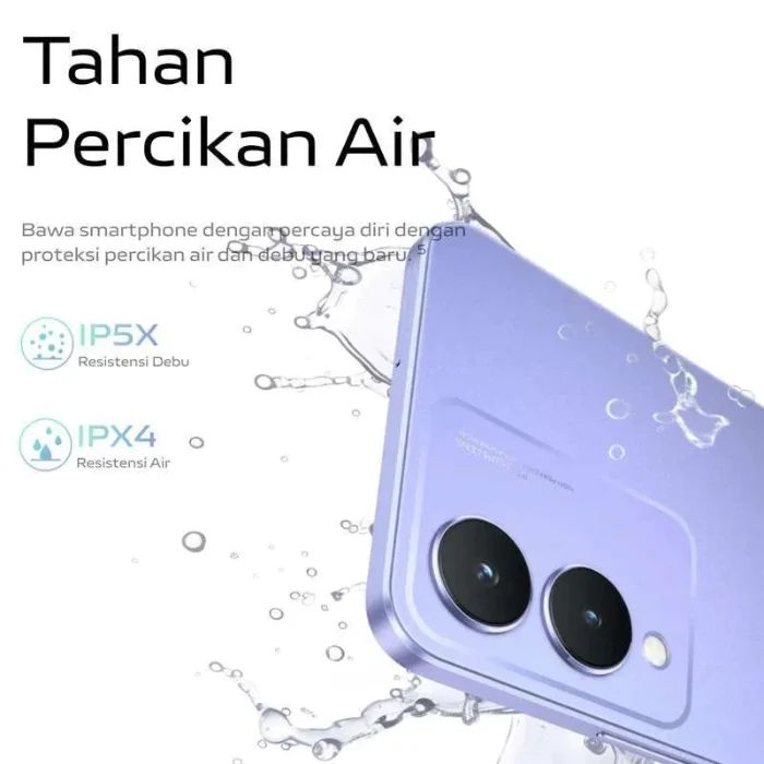 Vivo Y17s Tahan Percikan Air, Harga Hanya 2 Jutaan dan Spesifikasinya Kamera Utama  50 MP RAM 12 GB