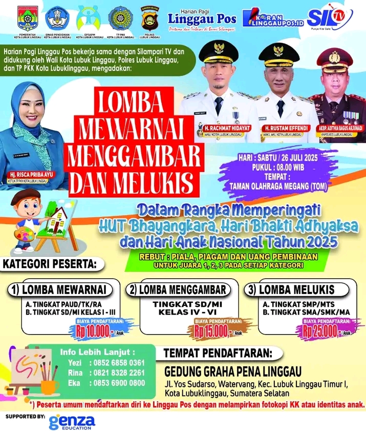 Silampari TV & Linggau Pos Gelar Lomba Kreativitas Pelajar 2025: Wujudkan Generasi Emas