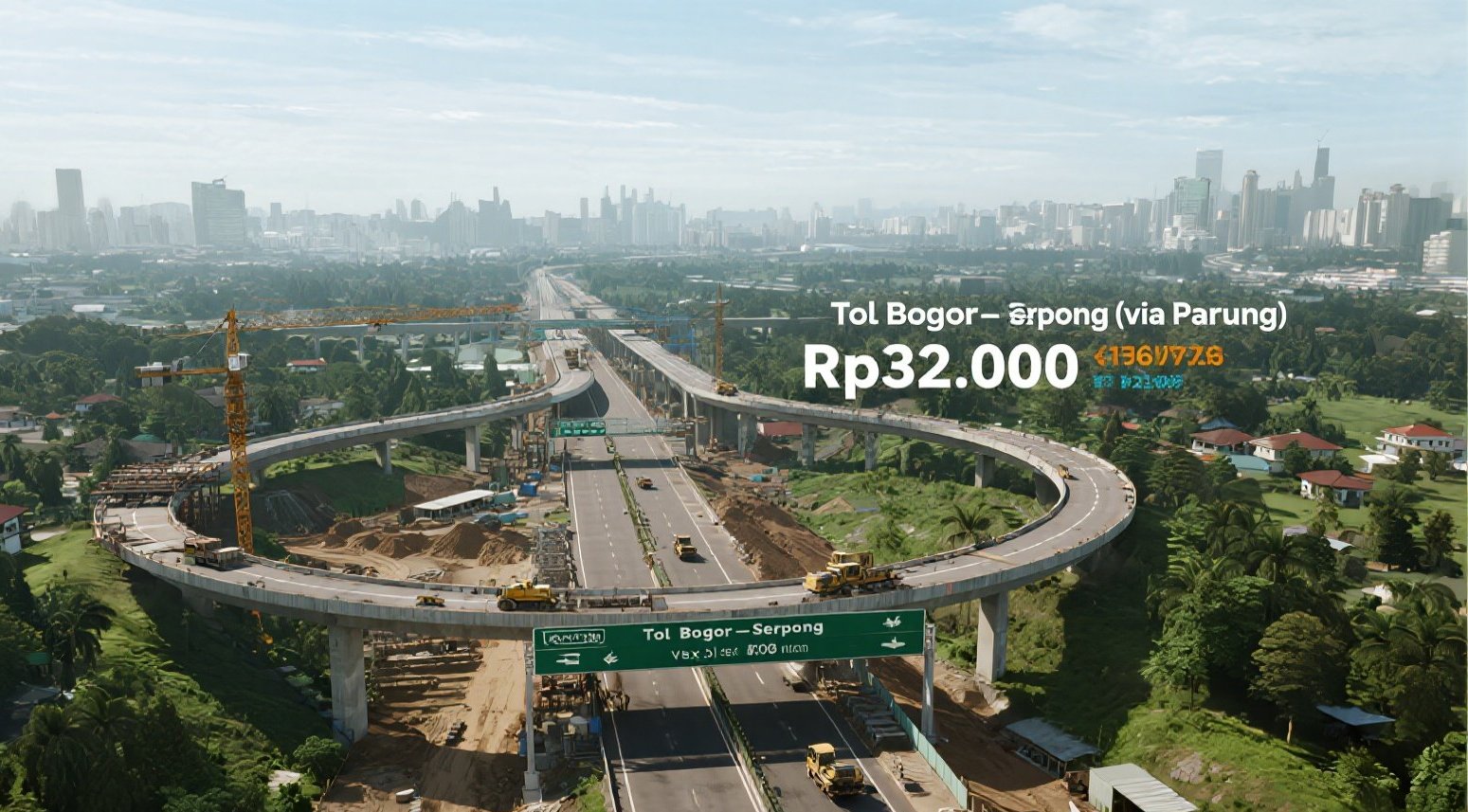 Tol Baru Bogor–Serpong via Parung Segera Hadir, Ini Perkiraan Tarif dan Rutenya  