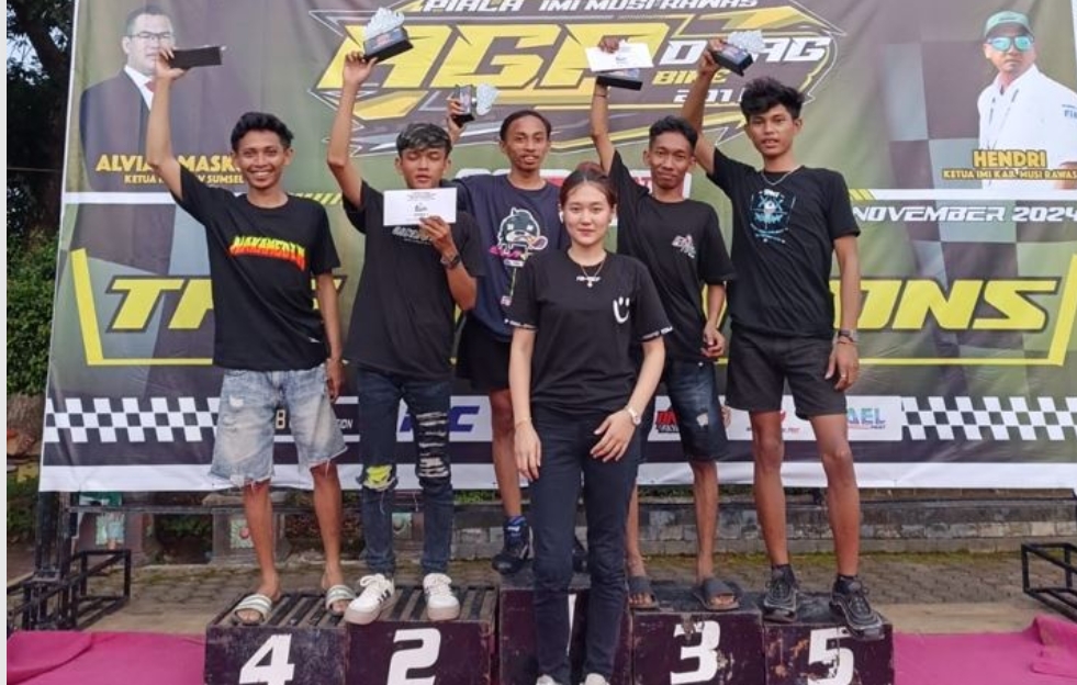 AGP Production Gelar Kejuaraan Drag Bike Piala Ketua IMI Kabupaten Musi Rawas