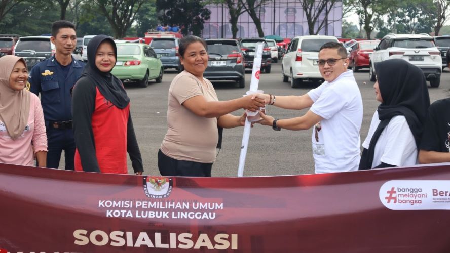 KPU Lubuklinggau Kembali Sosialisasikan Pilkada Serentak Kepada warga Masyarakat Lubuklinggau