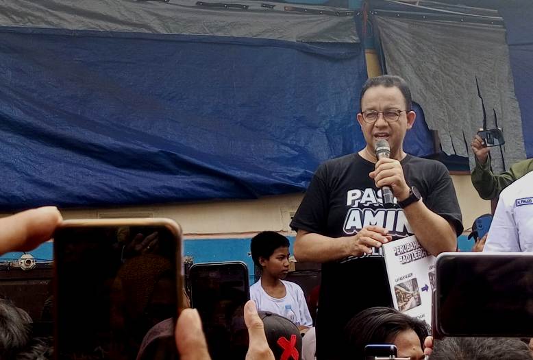 Calon presiden RI No 1 Anies Baswedan, Disambut Hangat Oleh Ratusan Warga Lubuklinggau 