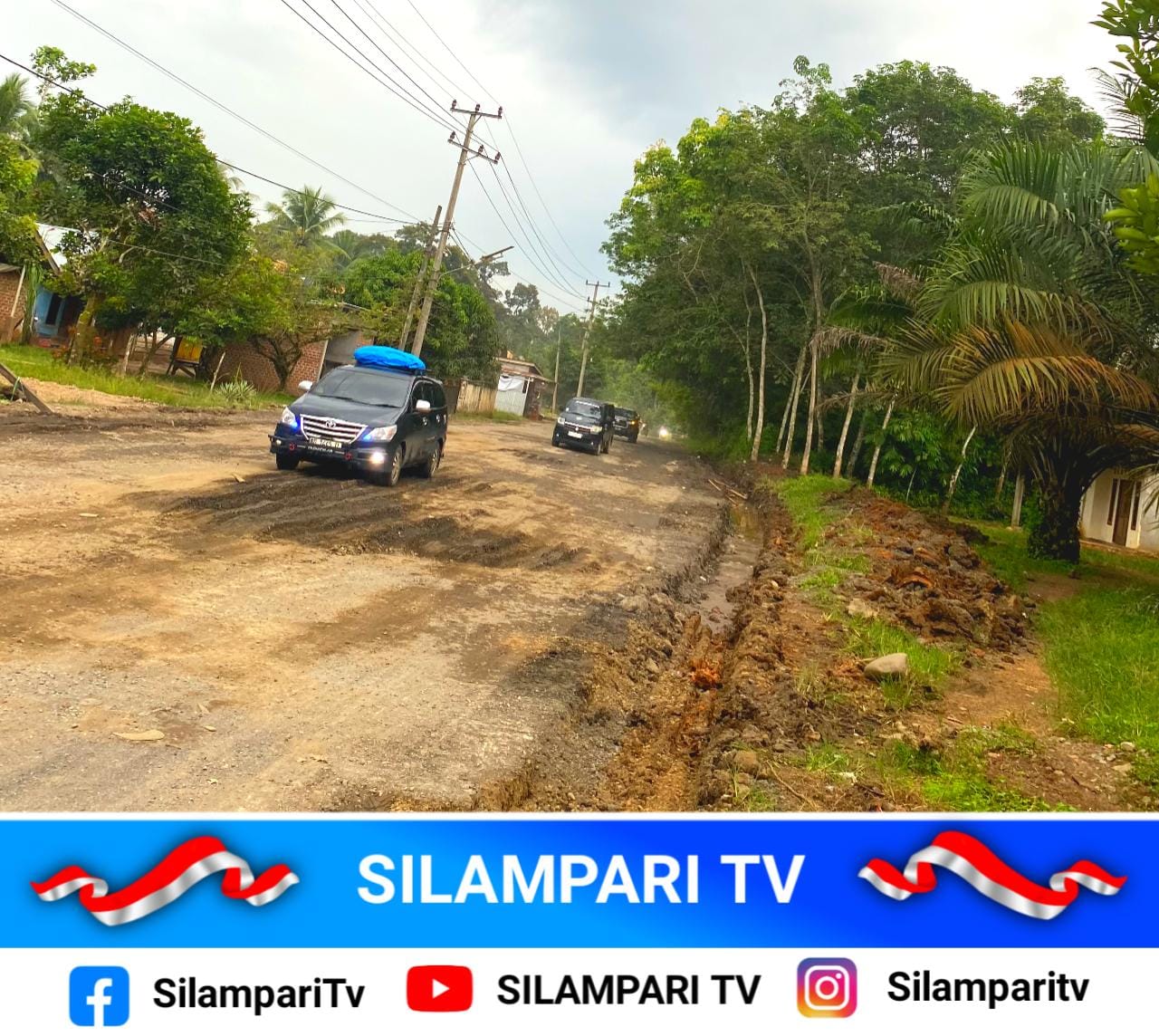 Jalan Nasional di Desa Petunang Ditimbun Sementara, Warga Menanti Perbaikan Permanen