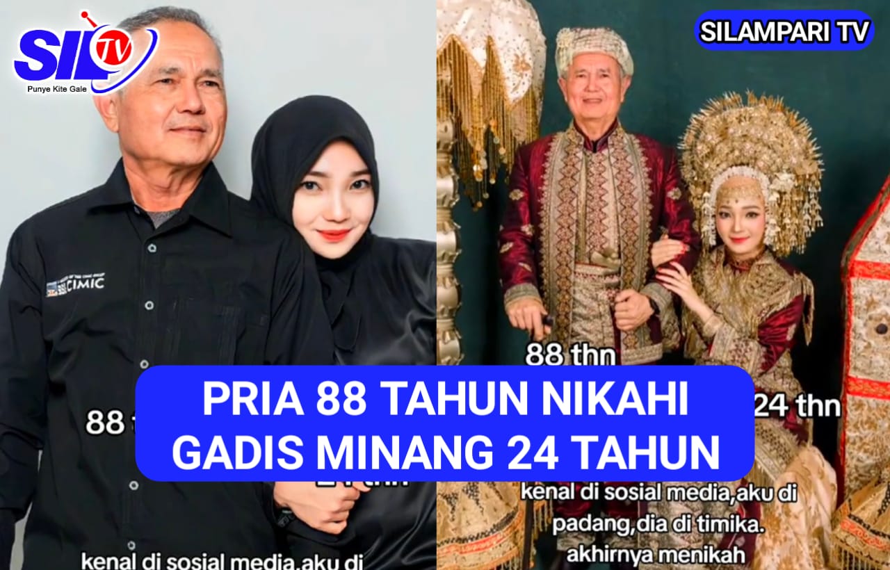 Cinta Tak Pandang Usia: Pria 88 Tahun Nikahi Gadis Minang 24 Tahun, “Gak Apa-apa Tua, yang Penting Setia”