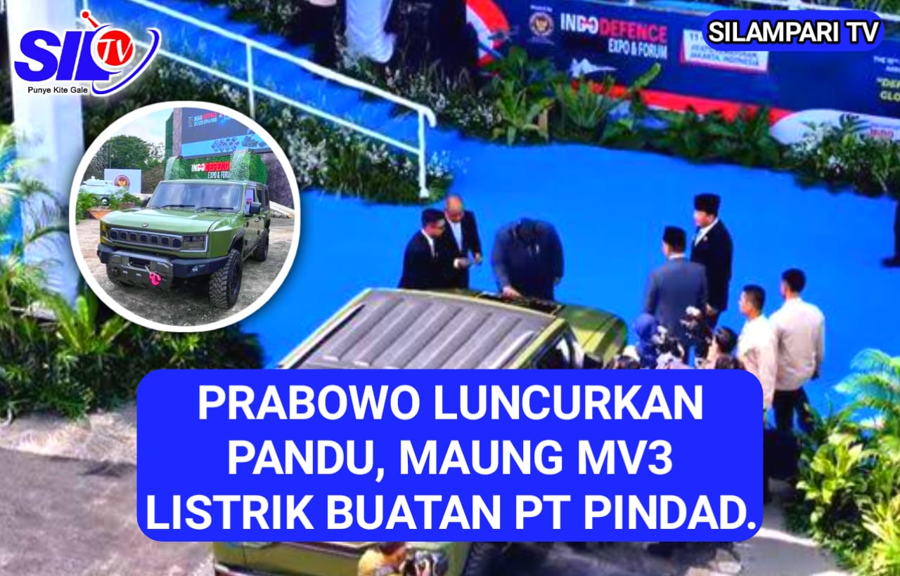 Prabowo Luncurkan Pandu, Maung MV3 Listrik Pertama Buatan PT Pindad