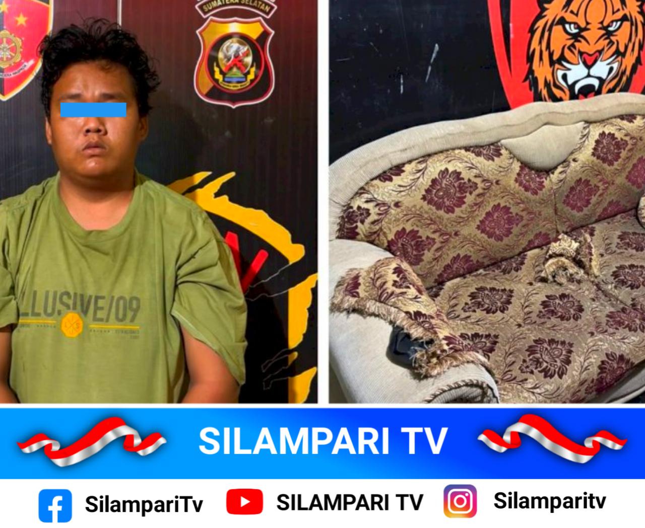 Kerugian Rp7 Juta, Pemuda di Lubuklinggau Diduga Curi Sofa Milik Ibu Sendiri