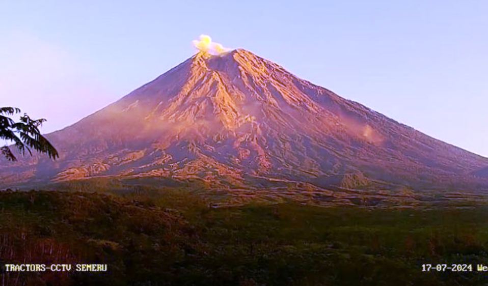 Gunung Semeru di Lumajang Alami Letusan 99 Kali dan Guguran 98 Kali Sejak Kemarin