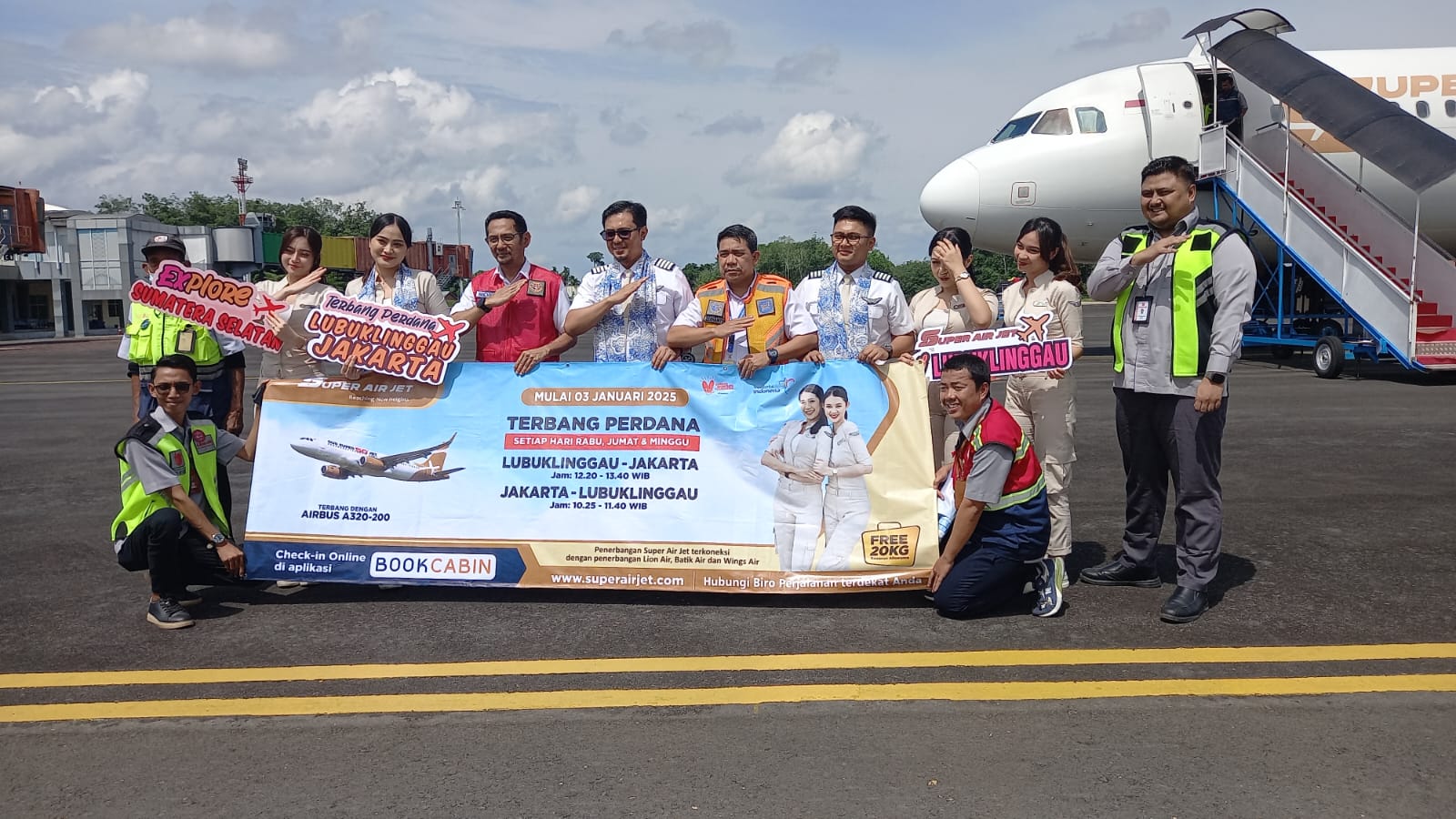 Maskapai Super Air Jet Resmi Beroperasi di Bandara Silampari, Cek Jadwalnya dan Terminal Berapa?