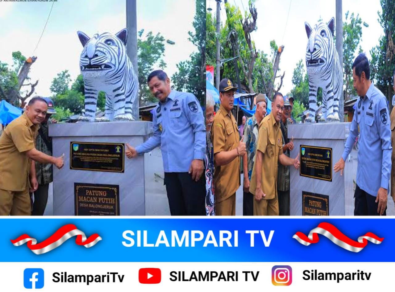 Unik dan Viral, Patung Macan Putih Kediri Kini Dilindungi Negara