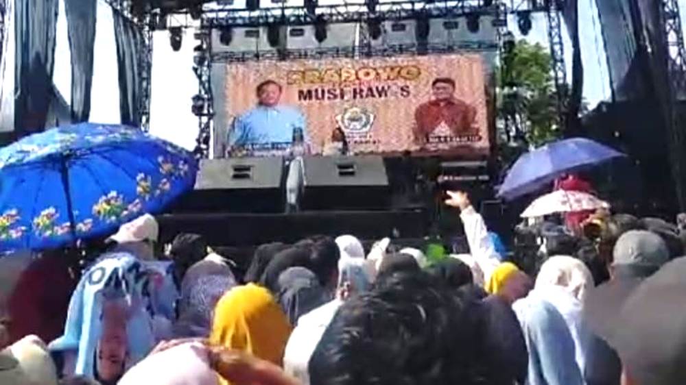 BREAKING NEWS! Dikabarkan Kampanye Capres Prabowo Subianto di Musi Rawas Batal 