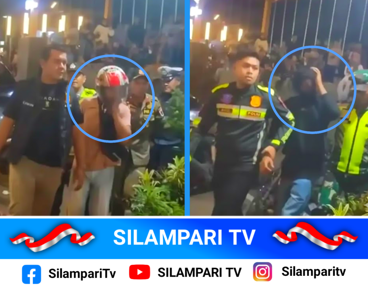Situasi Memanas di Alun-alun Lubuklinggau, Dua Pemuda Diduga Curi Helm Diamankan Polisi