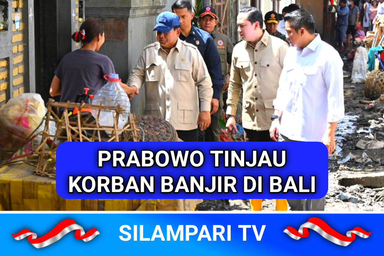 Presiden Prabowo Blusukan ke Gang-Gang Sempit Terdampak Banjir di Bali
