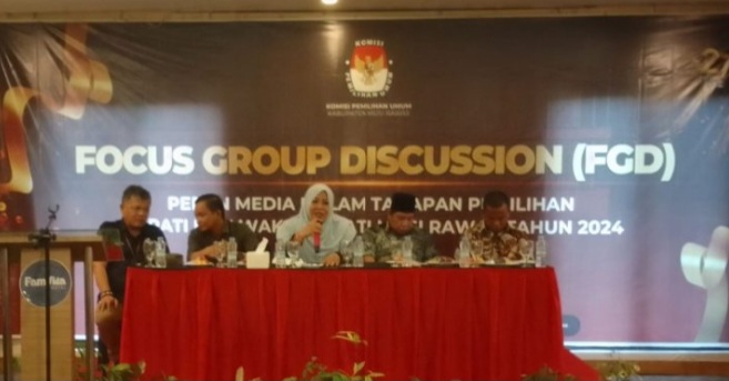 KPU Musirawas Gelar FGD Peran Media dalam Tahapan Pemilihan Bupati dan Wakil Bupati Musi Rawas Tahun 2024