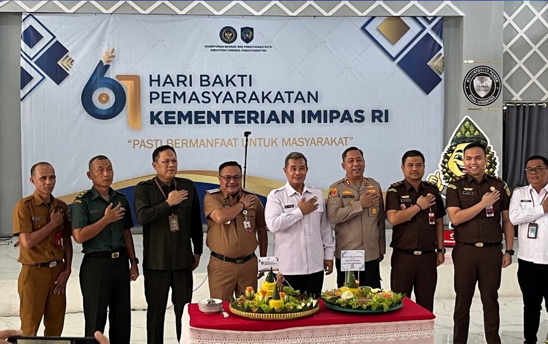 Lapas Lubuklinggau Laksanakan Kegiatan Tasyakuran Dalam Rangka Hari Bhakti Pemasyarakatan ke-61