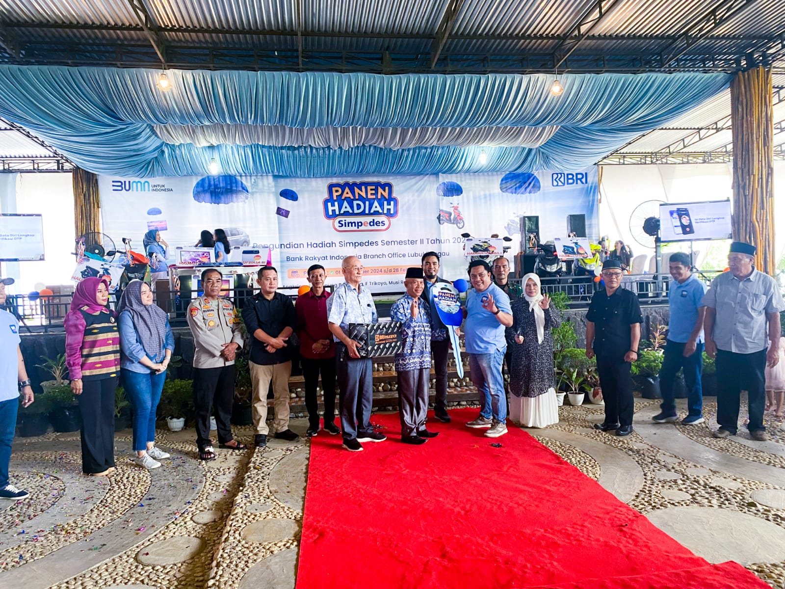 Pengundian Hadiah Simpedes Semester II Tahun 2024 Branch Office BRI Lubuklinggau Meriah Bertabur Hadiah