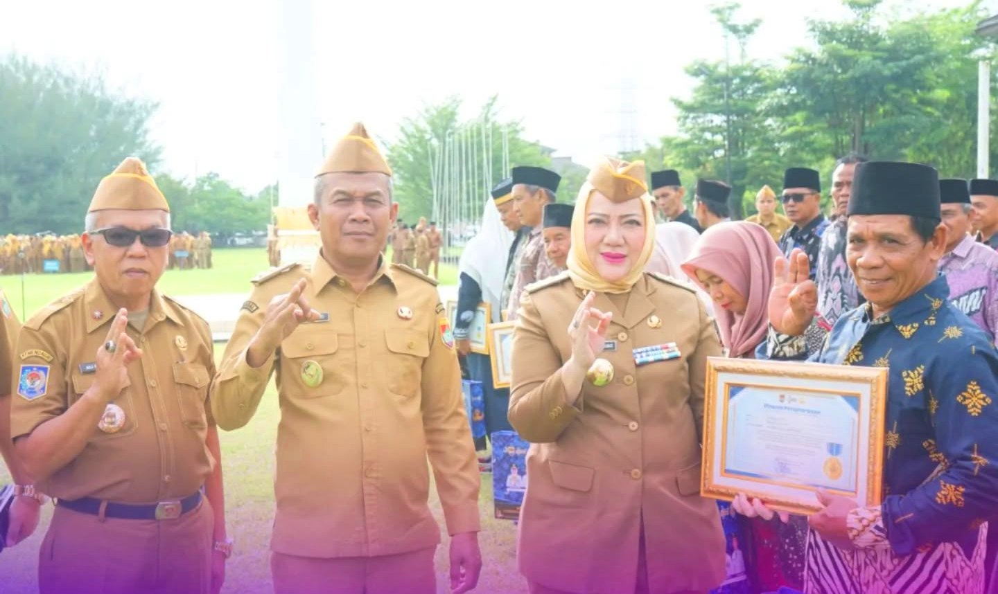 Momen Haru di Apel Pagi, 57 ASN Pemkab Musi Rawas Purna Tugas