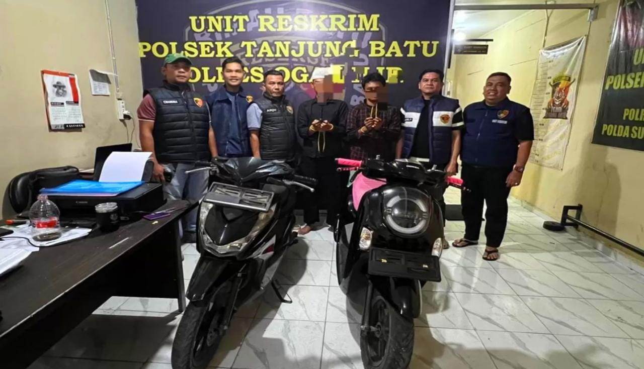 Aksi Curanmor di Parkiran Masjid Al-Falah Terungkap, Dua Tersangka Diamankan