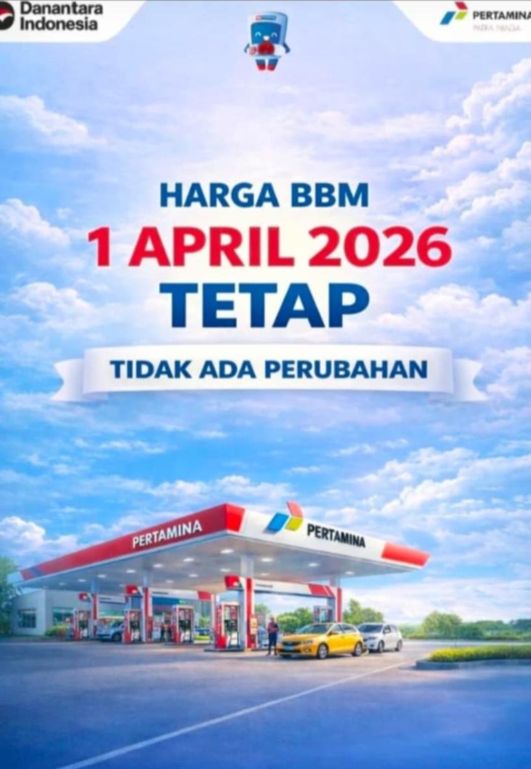 Harga BBM 1 April 2026 Dipastikan Tetap, Tidak Ada Kenaikan!