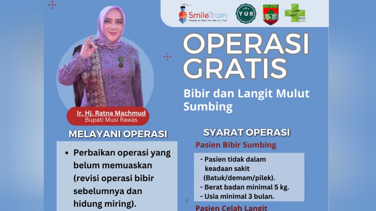 Pemkab Mura akan Gelar Operasi Gratis Bibir Sumbing dan Langit Mulut pada 26 Juli 2025 