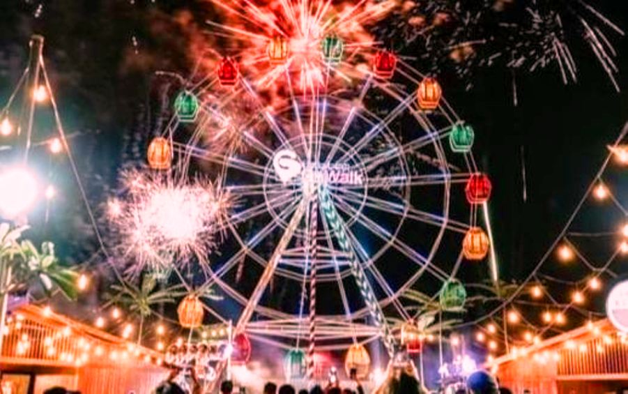 Naik Ferris Wheel Terbesar di Sumsel, Cocok untuk Rayakan Malam Tahun Baru