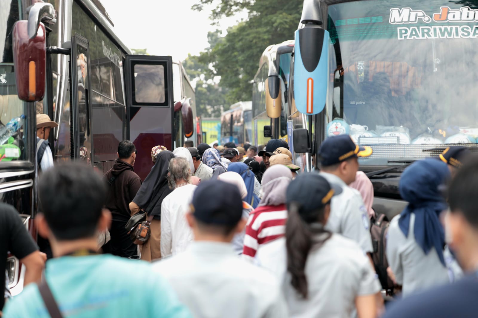 Siapkan 17 Armada Bus Angkutan Mudik Gratis Dilepas dari Terminal Alang-alang Lebar Palembang