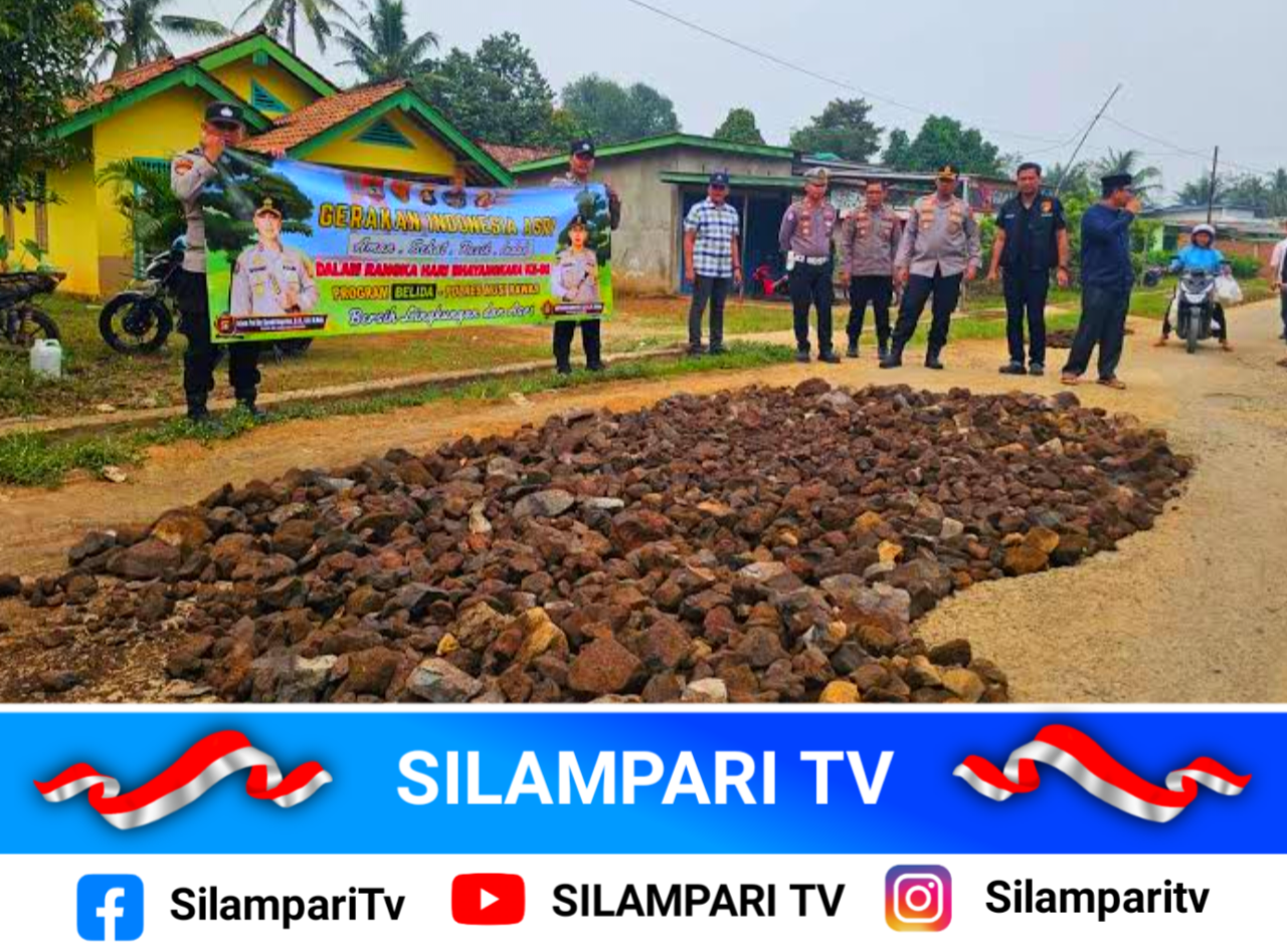 Polres Musi Rawas Tunjukkan Kepedulian, Tambal Jalan Rusak Sepanjang 1 Km Secara Swadaya di Megang Sakti
